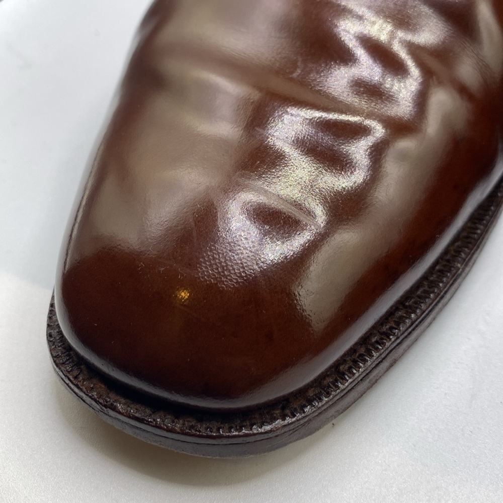 Church's Custom Grade Men Size 11 Brown Leather Plain Toe Derby Dress Shoes - Picture 15 of 16